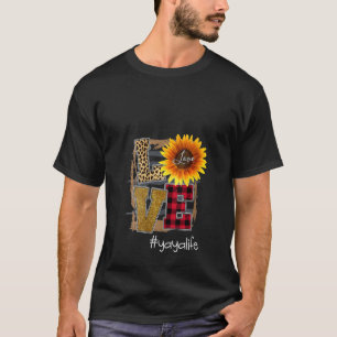 T-shirt Femme Femme Love Yayalife Tournesol Leopard