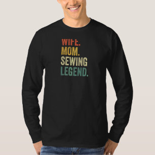 T-shirt Femme Femme Maman Coudre Légende Crochet Tricot Mo