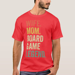 T-shirt Femme Femme Maman Jeu de société Légende Jeu amusa