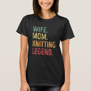 T-shirt Femme Femme Maman Tricot Légende