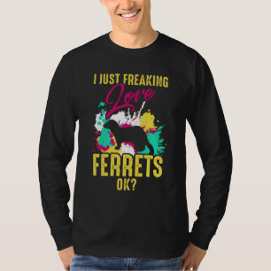 T-shirt Femme Ferre Pour Propriétaire De Ferret Ou Ferret
