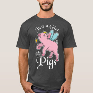 T-shirt Femme Fille Porcs LoverFarmer Girl Premium 5690