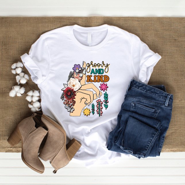 T-shirt femme Fleur sauvage super et gentille (Créateur téléchargé)