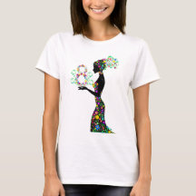 t-shirt femme fleurs
