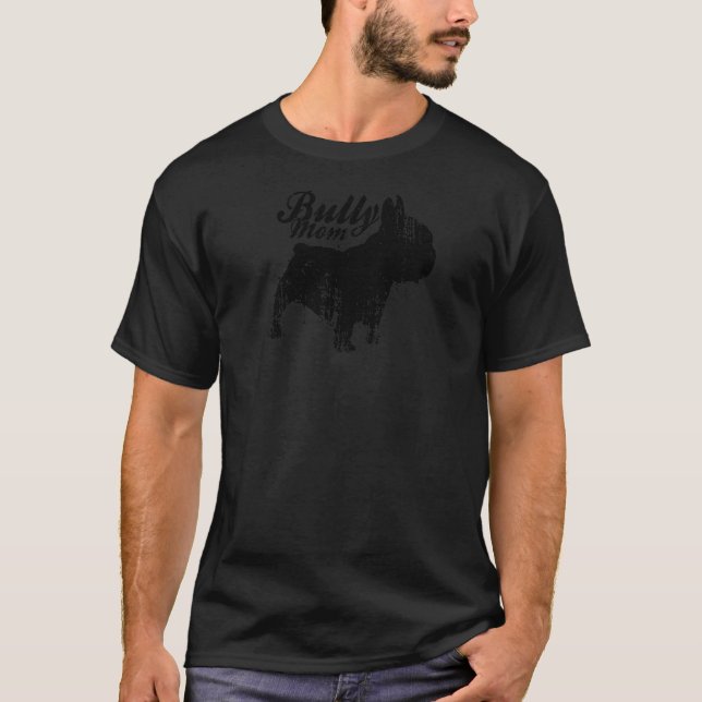 T-shirt Femme Français Bulldog Bully Maman Frenchie Chien  (Devant)