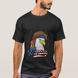 T-shirt Femme Funny Eagle Mullet 4 juillet USA Amérique