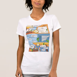 T-shirt femme gagnante en temps blanc