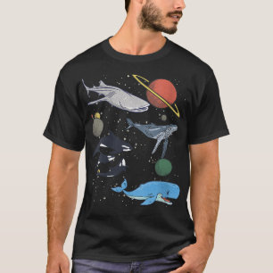 T-shirt Femme Galay Baleine spatiale requin Beluga Humpbac