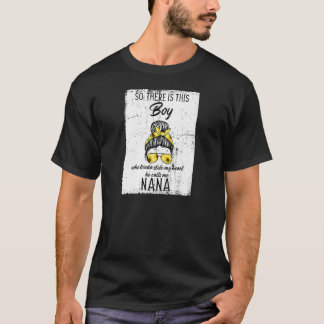 T-shirt Femme Garçon Qui M'A Volé Le Coeur Il M'Appelle Na