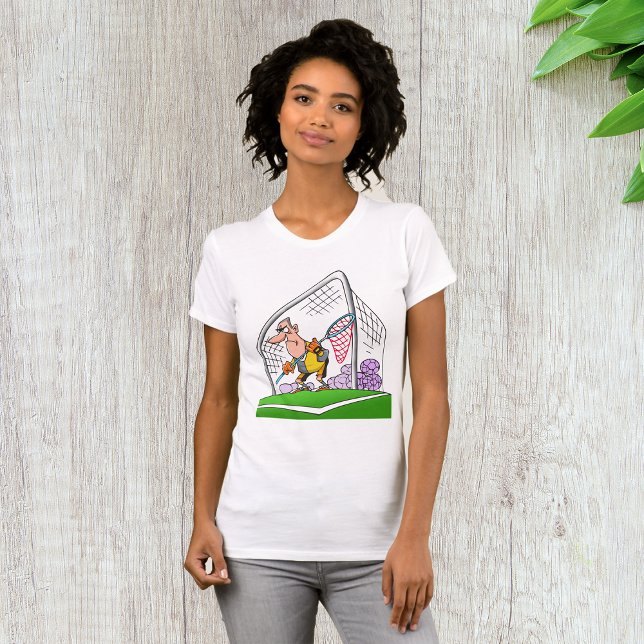 T-shirt femme gardienne de but de dessin (Créateur téléchargé)
