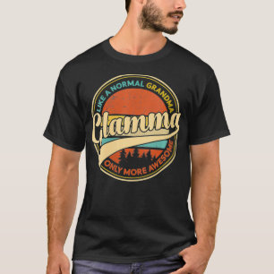 T-shirt Femme Glamma Comme Une Grand-Mère Seulement Awesme