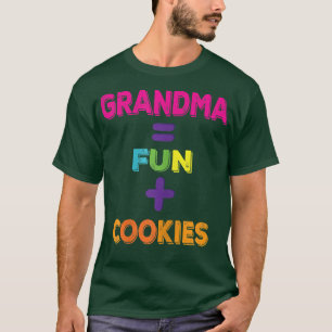 T-shirt Femme Grand-mère égalent Amusement Plus Cookies Am