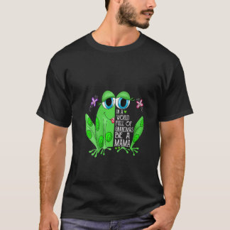 T-shirt Femme Grenouille Dans Un Monde Plein De Mamans Soy