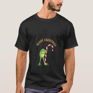 T-shirt Femme Grenouille Holding Sucre de canne Funny Gren