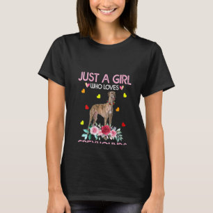 T-shirt Femme Greyhound Chien Teg Pour Femmes Juste Une Fi