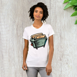T-shirt femme grille-pain vert