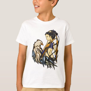T-shirt Femme guerrière asiatique et aigle