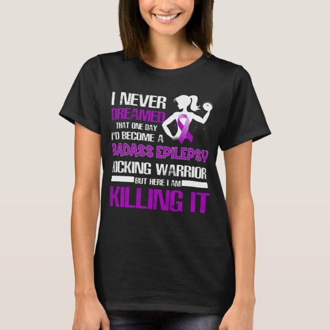 T-shirt femme guerrière épileptique (Devant)