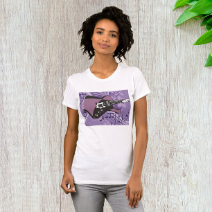 T-shirt femme guitare électrique