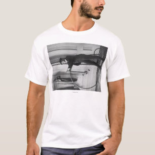 T-shirt Femme habillée comme homme avec la photographie d
