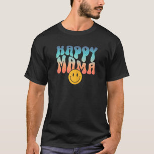 T-shirt Femme Happy Mama Cute 70's Theme Police & Happy Fa
