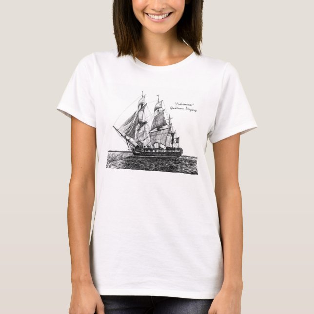 T-shirt femme Hermione, grand navire (Devant)