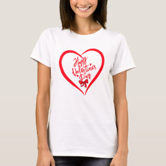 T-shirt femme Heureuse Sainte-Valentin.