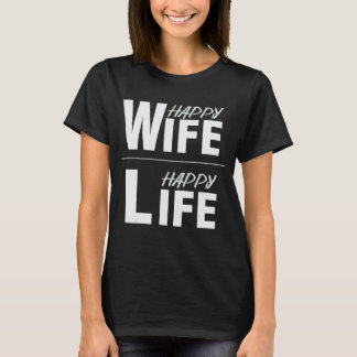 T-shirt Femme heureuse vie heureuse