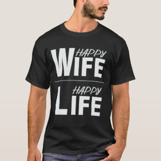 T-shirt Femme heureuse vie heureuse