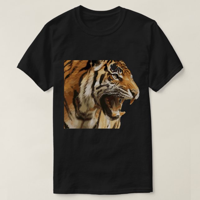 T-shirt Femme Homme Tiger Big Cat (Design devant)