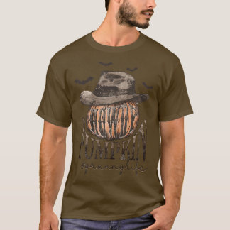 T-shirt Femme Howdy Citrouille Granny, Halloween Granny