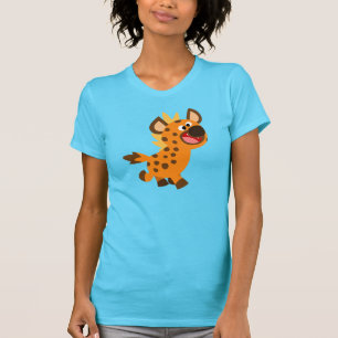 T-shirt Femme Hyena, petit caricature mignonne