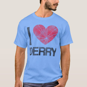 T-shirt Femme Il m'aime Derry Stephen King Horreur Col V 