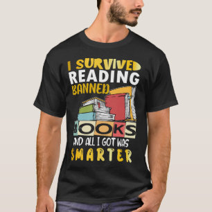 T-shirt Femme J'ai survécu à la lecture de livres 
