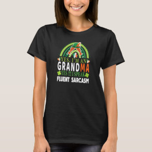 T-shirt Femme Je Suis Grand-Mère Irlandaise St Patrick S D