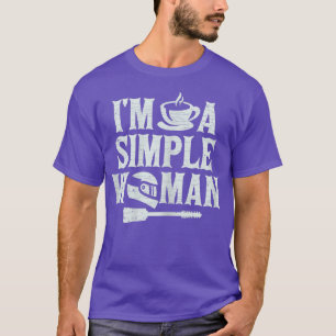 T-shirt Femme Je suis une femme simple moto moto moto moto