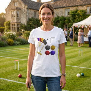 T-shirt femme Jeu de croquet
