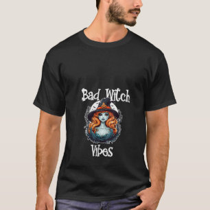 T-shirt Femme Jolie Sorcière Éffrayante Hantée Design Mauv