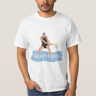 T-shirt Femme jouant au tournoi de tennis
