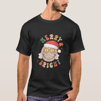 T-shirt Femme Joyeux Léopard brillant Motif Smile Face San