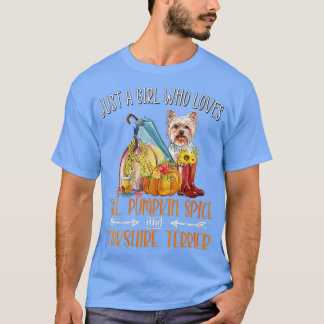 T-shirt Femme Juste Une Fille Qui Aime Chute Citrouille Ép