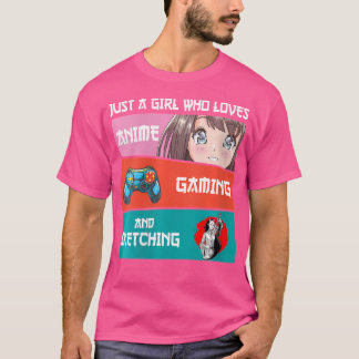 T-shirt Femme Juste Une Fille Qui Aime Jouer Et Poser