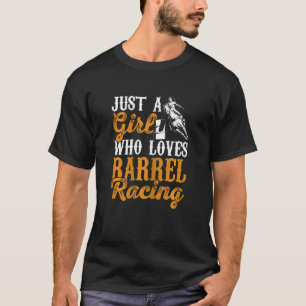 T-shirt Femme Juste Une Fille Qui Aime Le Barrel Racing Ch