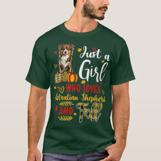 T-shirt Femme Juste Une Fille Qui Aime Le Berger Australie