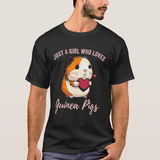 T-shirt Femme Juste Une Fille Qui Aime Les Cochons De Guin (Devant)