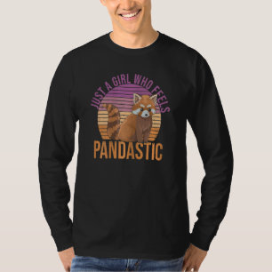 T-shirt Femme Juste Une Fille Qui Se Sent Pandastique Pour
