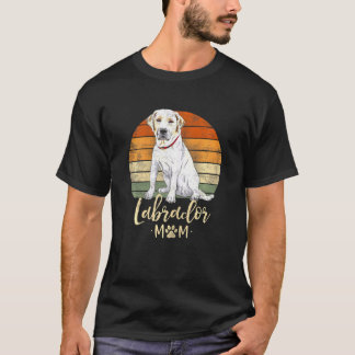 T-shirt Femme Labrador Maman Retro Labrador Retriever Chie