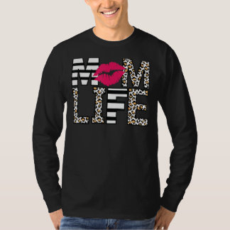T-shirt Femme Léopard Maman Vie Lip Sexy Sayes Mères D