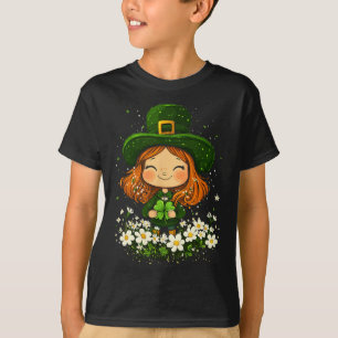 T-shirt Femme Leprechaun Shamrock filles Jour de la Saint 