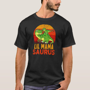 T-shirt Femme Lil Mamasaurus Rex Dinosaur Fête des mères